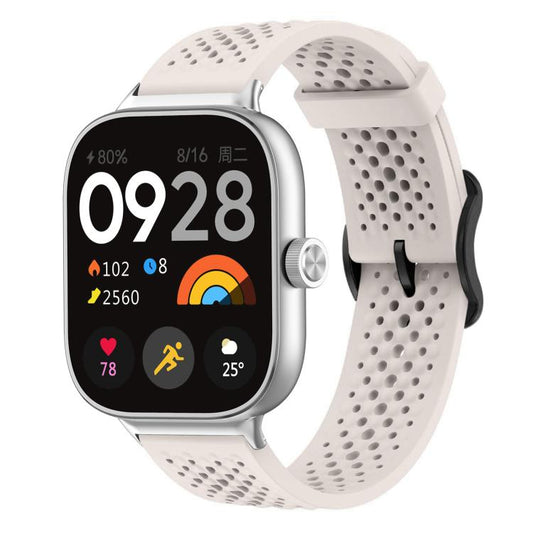 For Xiaomi Band 9 Pro/8 Pro/Redmi Watch 6/5/4 xDfind Breathable Silicone Watch Band(Starlight) by xDfind