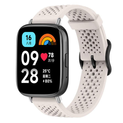 For Redmi Watch 3 Active / Watch 3 Lite xDfind Breathable Silicone Watch Band(Starlight) by xDfind