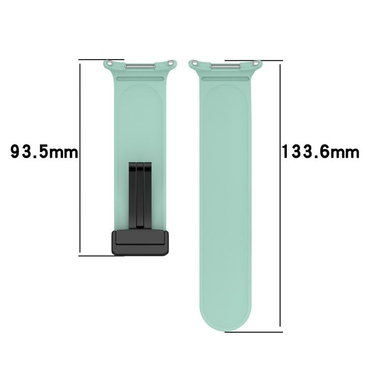 For Samsung Galaxy Watch Ultra / Ultra 2025 xDfind Flat Head Groove Folding Black Buckle Silicone Watch Band(White) by xDfind