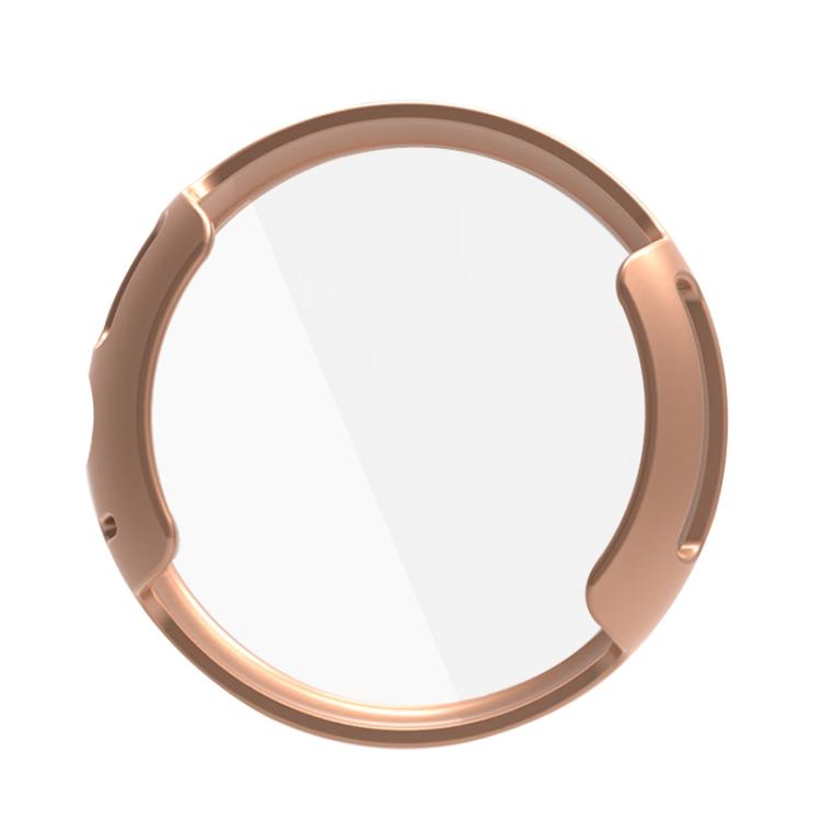 For Google Pixel Watch 3 45mm Integrated Full Coverage TPU Watch Protective Cover(Rose Gold) by bashfashion