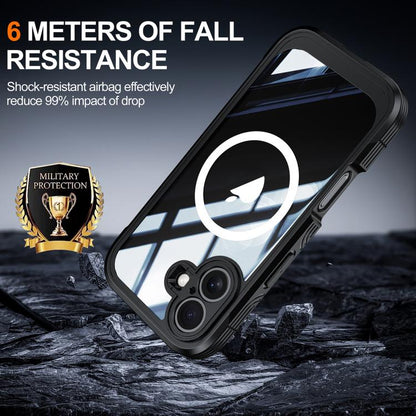 For iPhone 17 RedPepper Tempered Glass MagSafe Phone Case(Black) by RedPepper