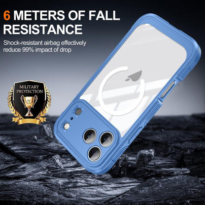 For iPhone 17 Pro Max RedPepper Tempered Glass MagSafe Phone Case(Blue) by RedPepper