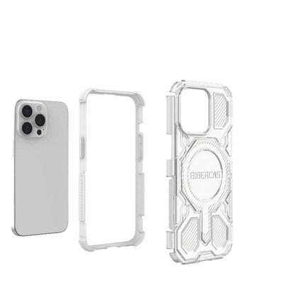 For iPhone 13 Pro BIBERCAS Transparent Color Series MagSafe Air Bag Shockproof Phone Case(Blue) by BIBERCAS