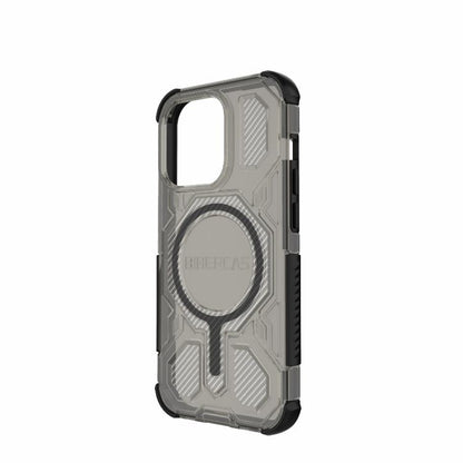 For iPhone 14 Pro BIBERCAS Transparent Color Series MagSafe Air Bag Shockproof Phone Case(Black) by BIBERCAS