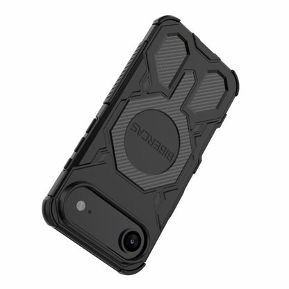 For iPhone Air BIBERCAS Real Color Series MagSafe Shockproof Phone Case(Black) by BIBERCAS