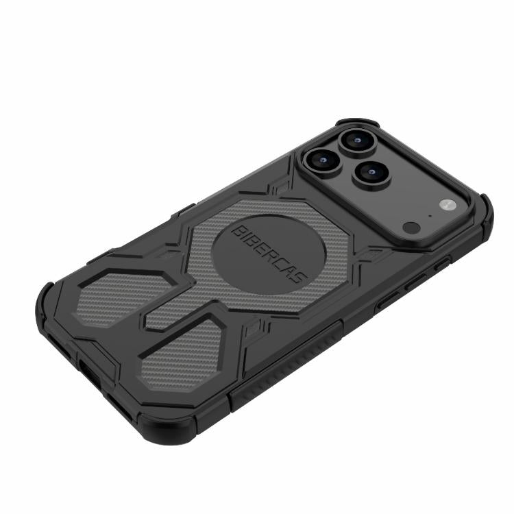 For iPhone 17 Pro Max BIBERCAS Real Color Series MagSafe Shockproof Phone Case(Black) by BIBERCAS