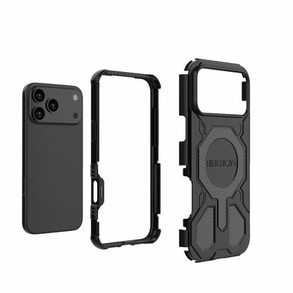 For iPhone 17 Pro Max BIBERCAS Real Color Series MagSafe Shockproof Phone Case(Black) by BIBERCAS