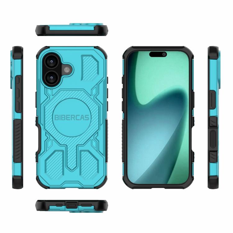 For iPhone 17 BIBERCAS Real Color Series MagSafe Shockproof Phone Case(Green) by BIBERCAS