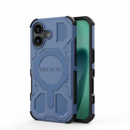 For iPhone 17 BIBERCAS Real Color Series MagSafe Shockproof Phone Case(Blue) by BIBERCAS