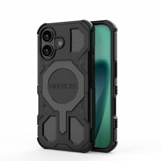 For iPhone 17 BIBERCAS Real Color Series MagSafe Shockproof Phone Case(Black) by BIBERCAS