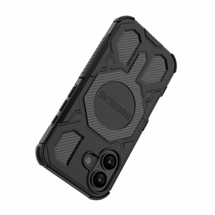 For iPhone 17 BIBERCAS Real Color Series MagSafe Shockproof Phone Case(Black) by BIBERCAS