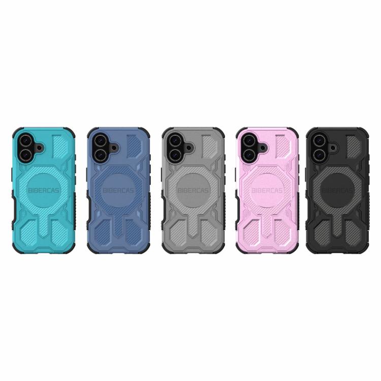 For iPhone 17 BIBERCAS Real Color Series MagSafe Shockproof Phone Case(Black) by BIBERCAS
