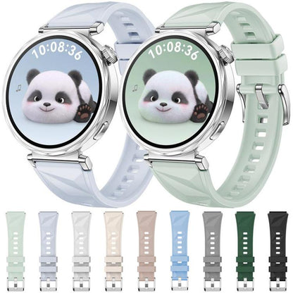 For Huawei Watch GT 5 41mm xDfind Ice Crystal Texture Silicone Watch Band(Cloudy Blue) by xDfind