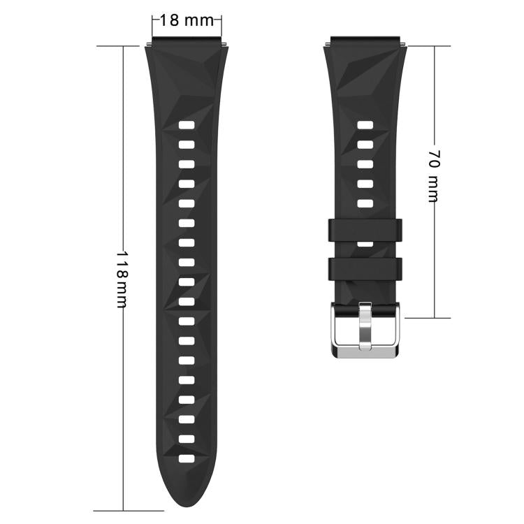 For Huawei Watch GT 5 41mm xDfind Ice Crystal Texture Silicone Watch Band(Lake Cyan) by xDfind