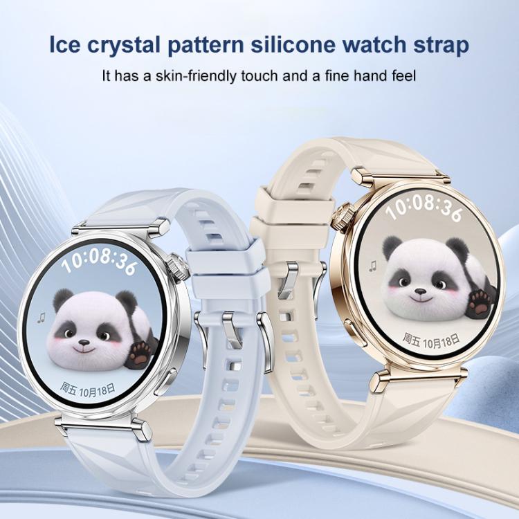 For Huawei Watch GT 5 41mm xDfind Ice Crystal Texture Silicone Watch Band(Cloudy Blue) by xDfind