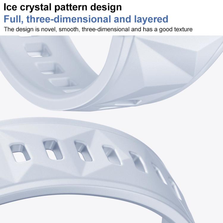 For Huawei Watch GT 5 41mm xDfind Ice Crystal Texture Silicone Watch Band(Black) by xDfind