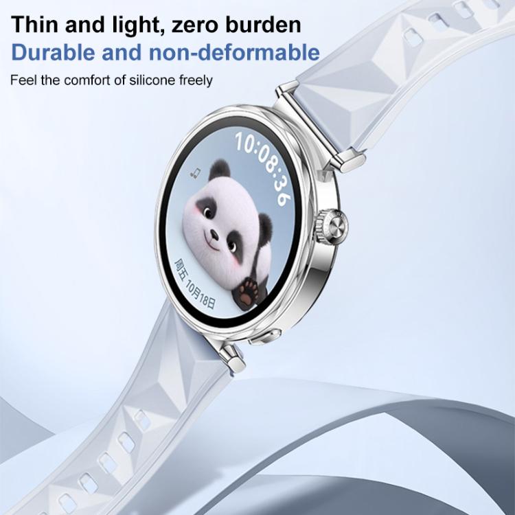 For Huawei Watch GT 5 41mm xDfind Ice Crystal Texture Silicone Watch Band(Grey) by xDfind