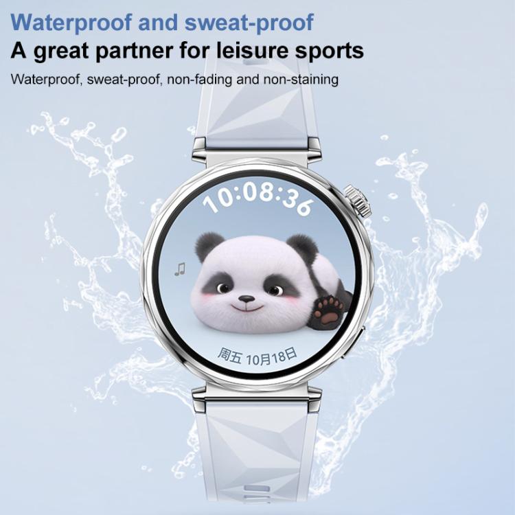 For Huawei Watch GT 5 41mm xDfind Ice Crystal Texture Silicone Watch Band(Cloudy Blue) by xDfind