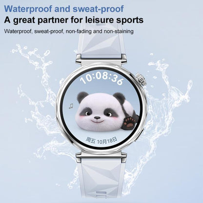 For Huawei Watch GT 5 41mm xDfind Ice Crystal Texture Silicone Watch Band(Cloudy Blue) by xDfind