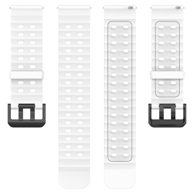 For Suunto 9 / 7 / Spartan Sport xDfind Ocean Dual Pin Buckle Silicone Watch Band(White) by xDfind