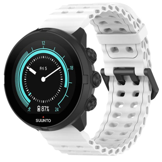 For Suunto 9 / 7 / Spartan Sport xDfind Ocean Dual Pin Buckle Silicone Watch Band(White) by xDfind