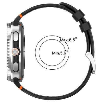 For Samsung Galaxy Watch8 / Watch8 Classic xDfind Alloy Silver Buckle Breathable Hole Silicone Watch Band(Yellow) by xDfind