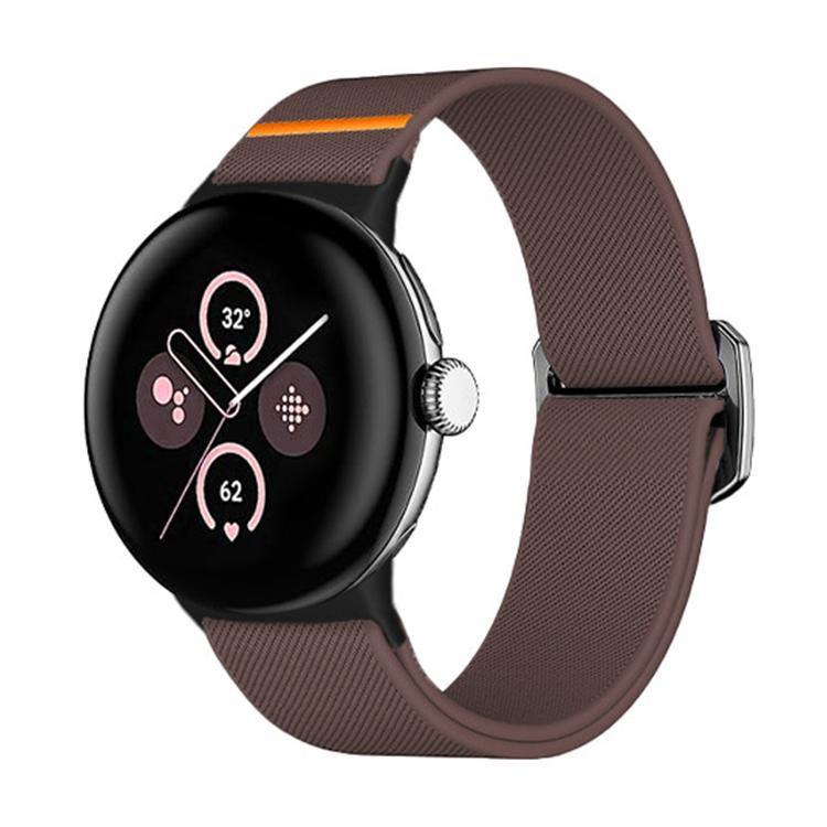 For Google Pixel Watch 3 45mm xDfind Elastic Nylon Watch Band(Smoke Purple) by xDfind