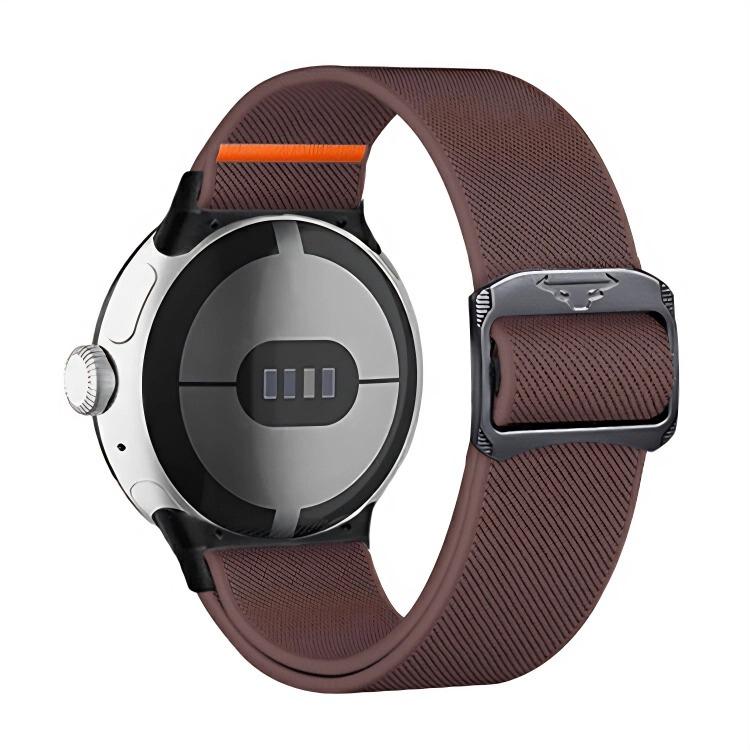 For Google Pixel Watch 3 45mm xDfind Elastic Nylon Watch Band(Smoke Purple) by xDfind