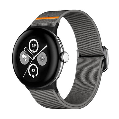 For Google Pixel Watch / Watch2 / Watch3 41mm xDfind Elastic Nylon Watch Band(Dark Grey) by xDfind