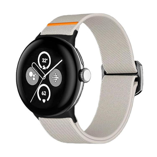 For Google Pixel Watch / Watch2 / Watch3 41mm xDfind Elastic Nylon Watch Band(Starlight) by xDfind