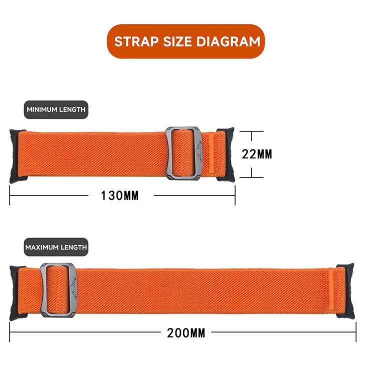 For Google Pixel Watch 3 45mm xDfind Elastic Nylon Watch Band(Smoke Purple) by xDfind