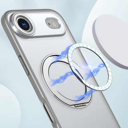 For iPhone Air kalebol MagSafe Metal Ring Holder Phone Case(Titanium Gray) by Kalebol