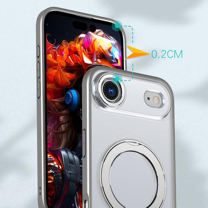 For iPhone Air kalebol MagSafe Metal Ring Holder Phone Case(Titanium Gray) by Kalebol