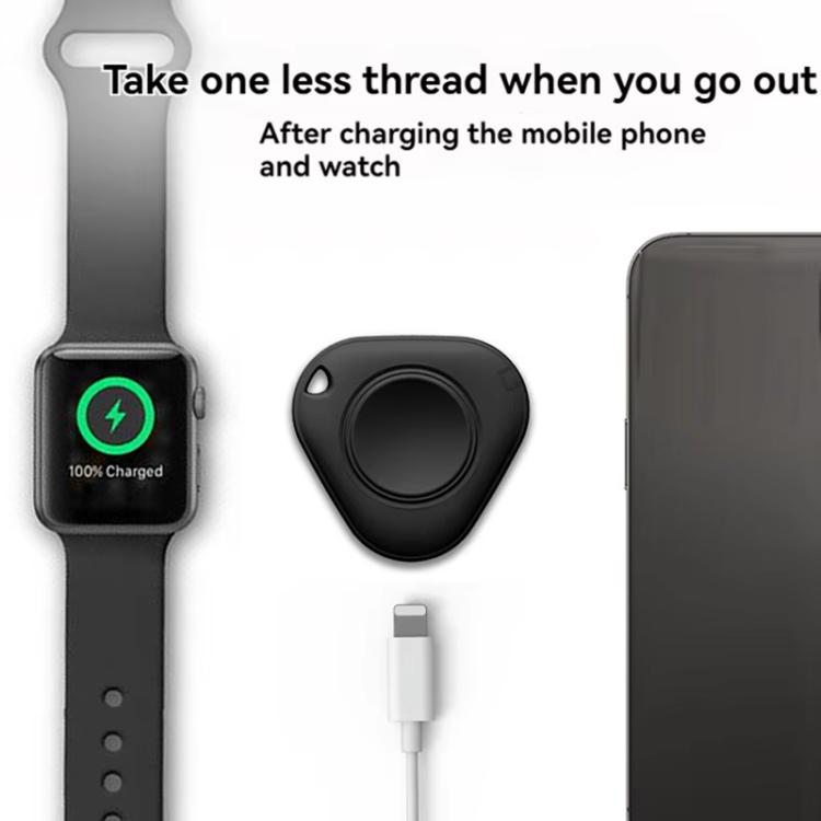 xDfind 8 Pin and Type-C Portable Smart Watch Magnetic Wireless Charger for Apple Watch(Black) by xDfind