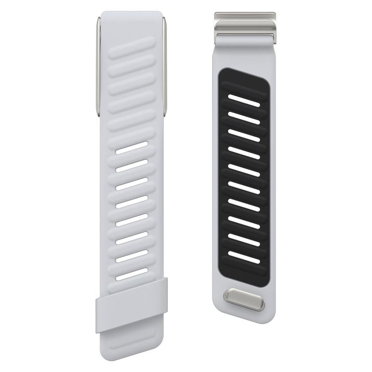 For WHOOP 5.0 xDfind Silicone Sports Watch Band(Light Grey + Black) by xDfind