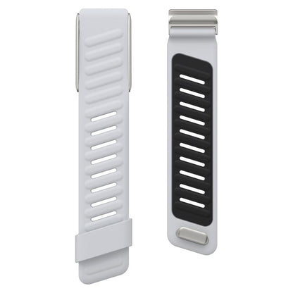 For WHOOP 5.0 xDfind Silicone Sports Watch Band(Light Grey + Black) by xDfind