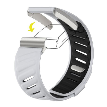 For WHOOP 5.0 xDfind Silicone Sports Watch Band(Light Grey + Black) by xDfind