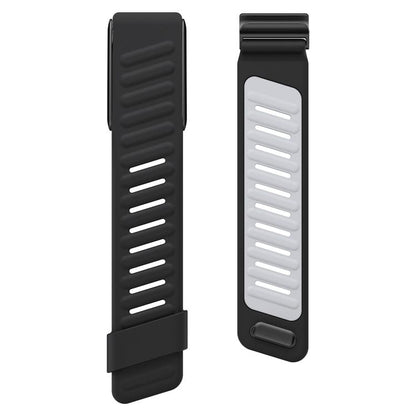 For WHOOP 5.0 xDfind Silicone Sports Watch Band(Black + Light Grey) by xDfind