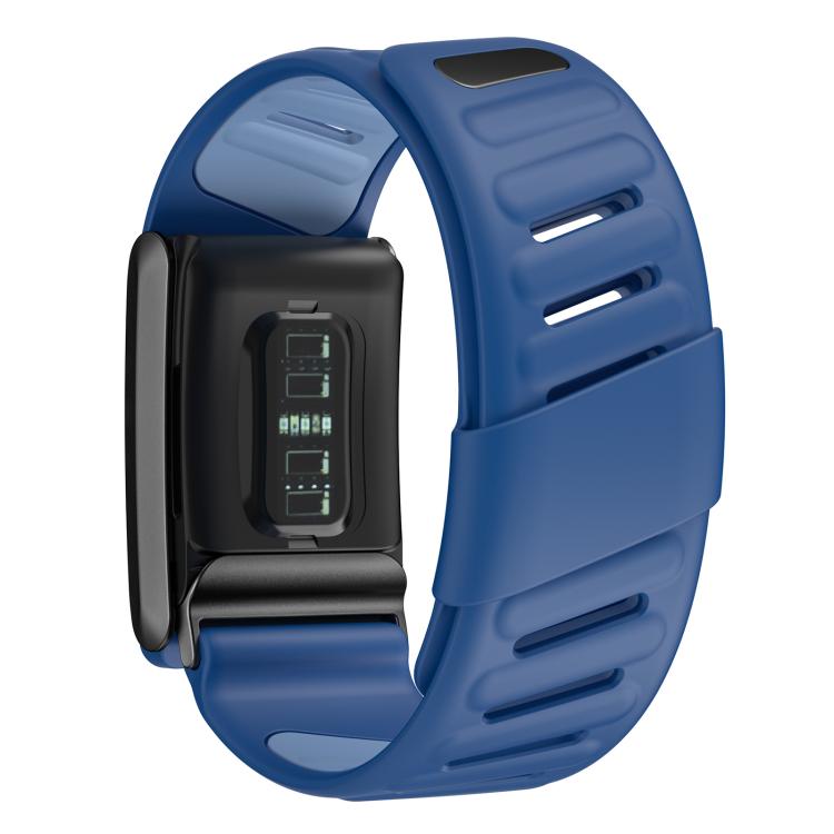 For WHOOP 5.0 xDfind Silicone Sports Watch Band(Dark Blue + Light Blue) by xDfind