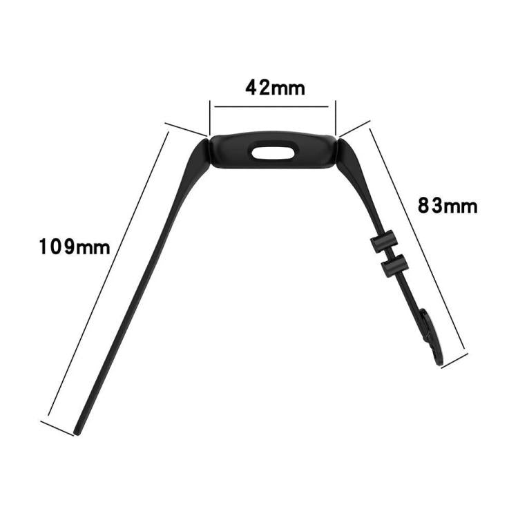 For Fitbit Ace 3 / Inspire2 xDfind Black Buckle Painting Integrated Silicone Watch Band(Feet) by xDfind