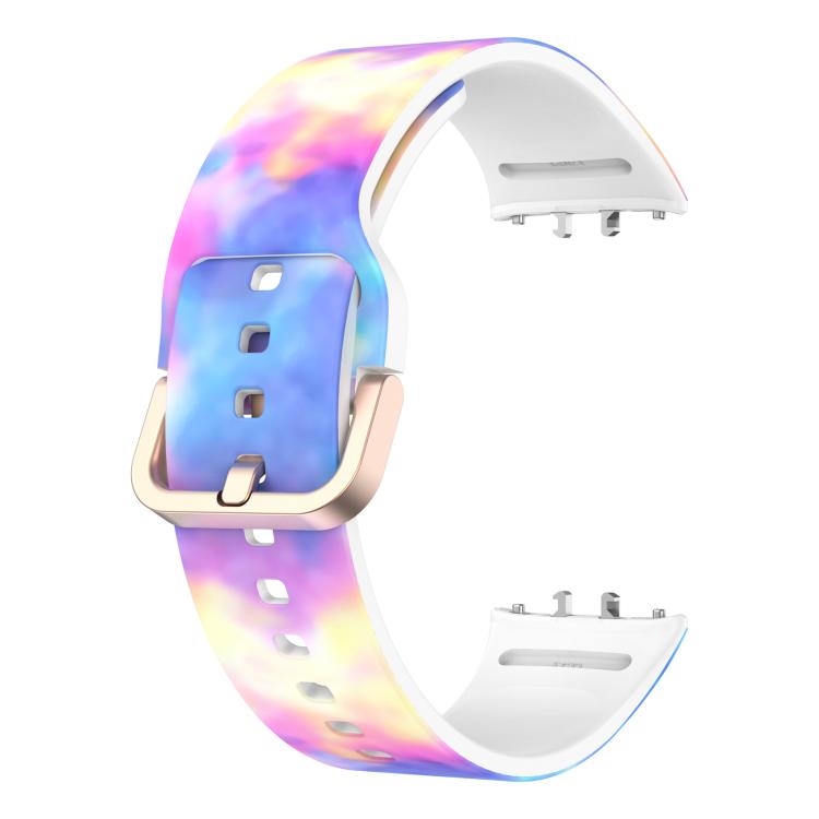 For Samsung Galaxy Fit3 xDfind Gold Buckle Printed Silicone Watch Band(Candy) by xDfind