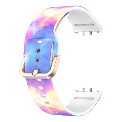 For Samsung Galaxy Fit3 xDfind Gold Buckle Printed Silicone Watch Band(Candy) by xDfind
