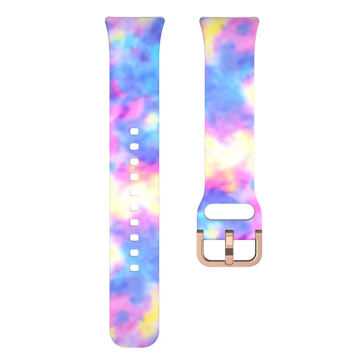 For Samsung Galaxy Fit3 xDfind Gold Buckle Printed Silicone Watch Band(Candy) by xDfind