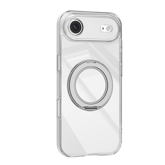 For iPhone Air Mutural Ice Amber Series MagSafe Holder TPU Phone Case(Transparent) by Mutural