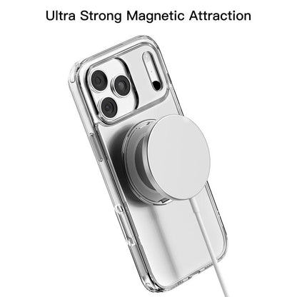 For iPhone 17 Pro Max Mutural Ice Amber Series MagSafe Holder TPU Phone Case(Transparent) by Mutural