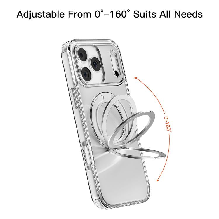 For iPhone 17 Mutural Ice Amber Series MagSafe Holder TPU Phone Case(Transparent) by Mutural