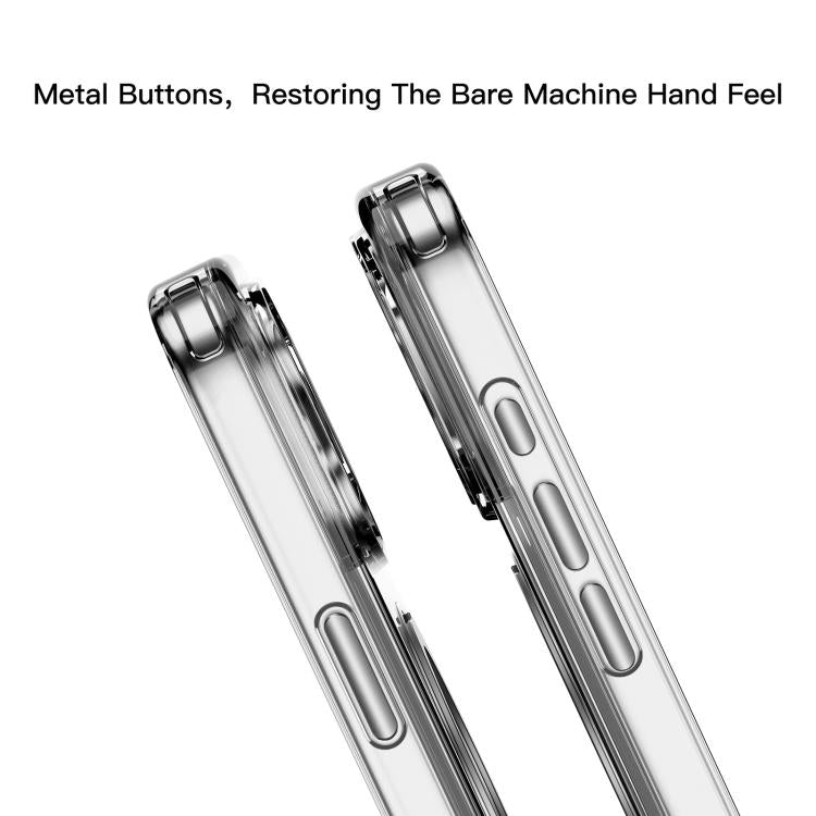 For iPhone 17 Mutural Ice Amber Series MagSafe Holder TPU Phone Case(Transparent) by Mutural