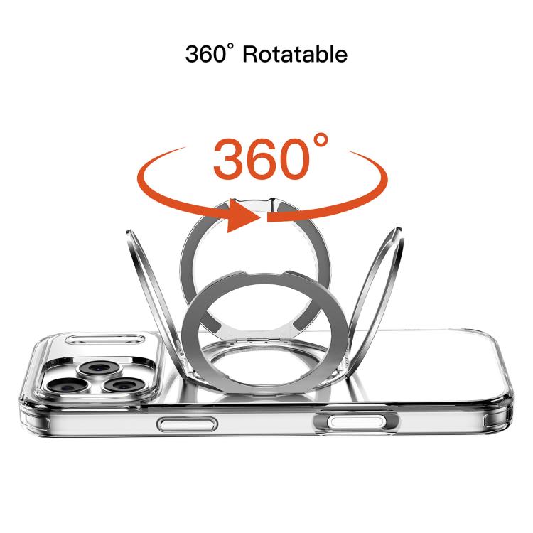 For iPhone Air Mutural Ice Amber Series MagSafe Holder TPU Phone Case(Transparent) by Mutural