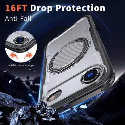 For iPhone Air kalebol Metal 360 Degree Rotation Holder MagSafe Phone Case(Grey) by Kalebol