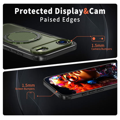 For iPhone Air kalebol Metal 360 Degree Rotation Holder MagSafe Phone Case(Green) by Kalebol